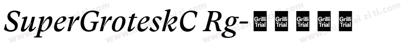 SuperGroteskC Rg字体转换